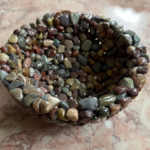 Handmade Multi-Color Pebble Bowl - Picture 2 of 5